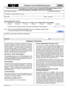 Arizona 2023 Tax Form - Printable Forms Free Online