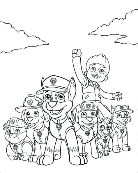 Nick Jr Coloring Pages Paw Patrol at GetColorings.com | Free printable ...