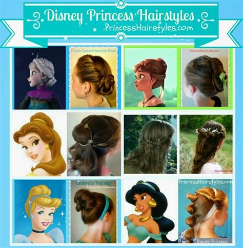 6 Disney Princess Hairstyles And Tutorials | Princess hairstyles ...