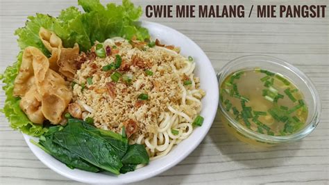 RESEP CWIE MIE MALANG / MIE PANGSIT - YouTube