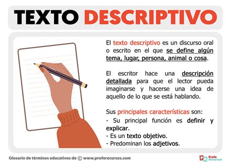 ¿Qué es un Texto Descriptivo?