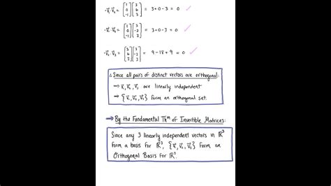 Orthogonal Basis (Example) - YouTube