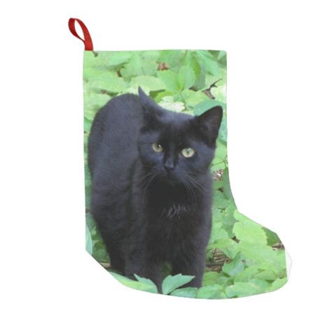 Black Cat Small Christmas Stocking | Zazzle.com