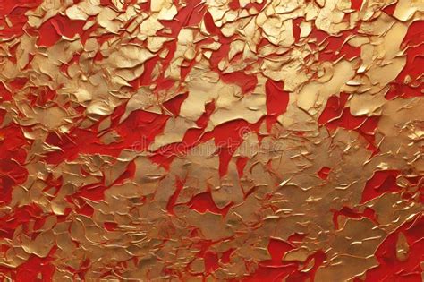 Abstract Red Background with Gold Foil Texture Stock Illustration - Illustration of bright ...