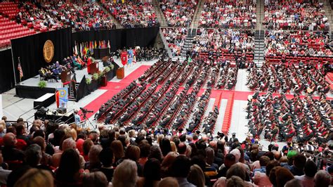 Graduated Red Raiders walk the stage in Texas Tech spring commencement