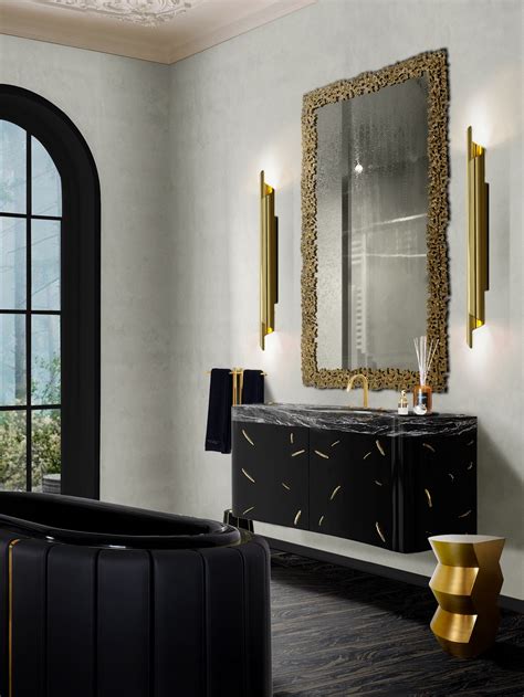 Elegant Bathroom Design With Gold Accents - Home's Society