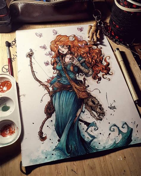 dark Disney Art Drawings - annandbrynbauer