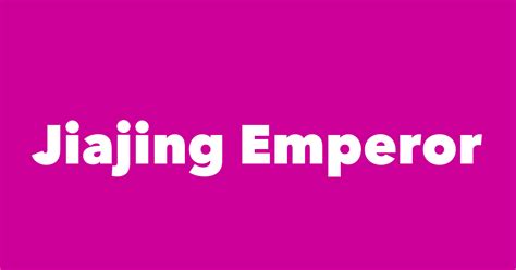 Jiajing Emperor - Spouse, Children, Birthday & More