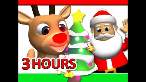 "Kids Christmas Songs" 3 Hours | Rudolf, Santa Claus, Frosty & More, Children Busy Beavers - YouTube