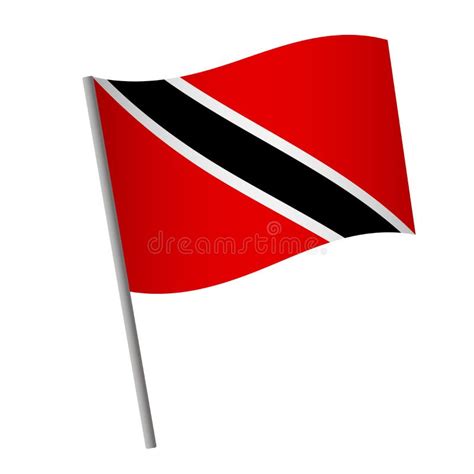 Trinidad And Tobago Painted Flag Stock Illustration - Illustration of ...