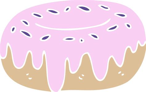 cartoon doodle donut with sprinkles 12162059 Vector Art at Vecteezy