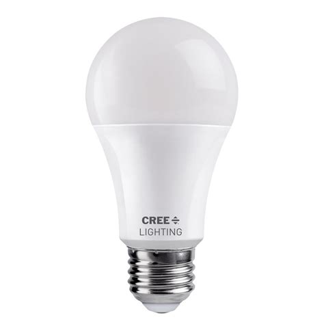 Cree 100-Watt Equivalent A19 Dimmable Exceptional Light Quality LED Light Bulb Daylight (5000K ...