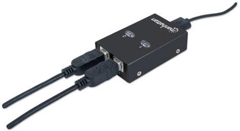 Manhattan Products - Hi-Speed USB 2.0 Automatic Sharing Switch (162005)