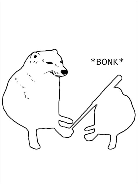 "Dodge Bonk meme" Poster for Sale by Majisticc | Redbubble