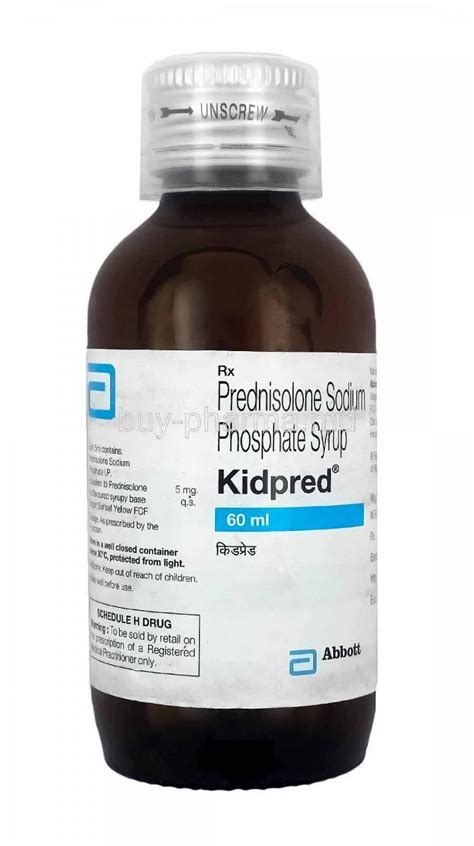 Buy Prednisolone 60ml Syrup (Kidpred) Best Price Online