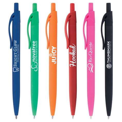 Soft Touch Rubberized Custom Ballpoint Pen | CanPromos©