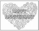 Happy Anniversary Coloring Pages Sketch Page sketch template