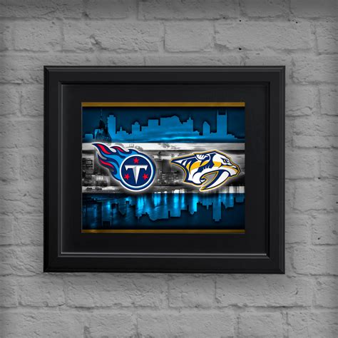 Nashville Sports Teams Poster, Nashville Sports Team Art, Nashville Pr ...