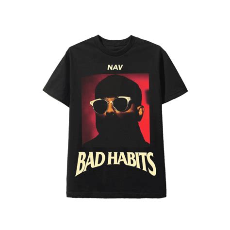 NAV - BLACK TEE BAD HABITS ALBUM