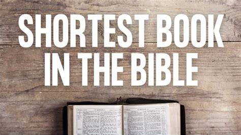 What Is the Shortest Book in the Bible : Unveiling its Hidden Gems | by Arbaz | Medium