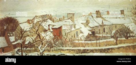 Camille Pissarro - Winter Stock Photo - Alamy