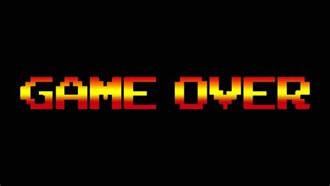 Game Over Insert Coin Arcade Retro Video Game Screen Animation Graphic, With Audio Stock Footage ...