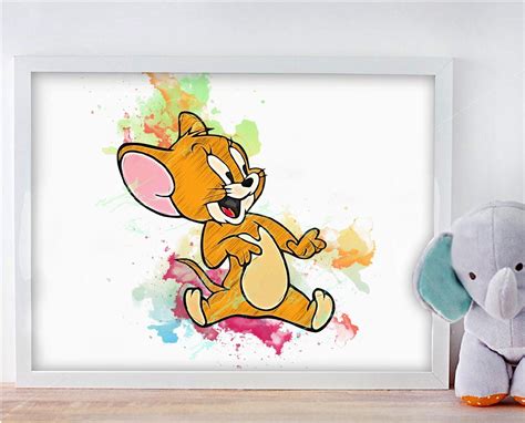 Jerry the Mouse Instant Download Digital Printable Art Print | Etsy