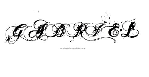 Gabriel Name Tattoo Designs