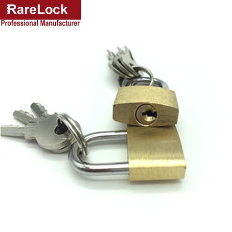 Rarelock 18mm Brass Padlock with 2 Keys for Drawer Door Jewelry Box Lock DIY Furniture Hardware ...