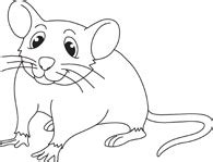 black and white mouse outline - Clip Art Library