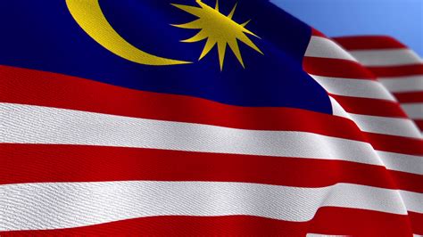 WAVING MALAYSIA NATIONAL FLAG ANIMATION LOOP BACKGROUND 3051277 Stock Video at Vecteezy