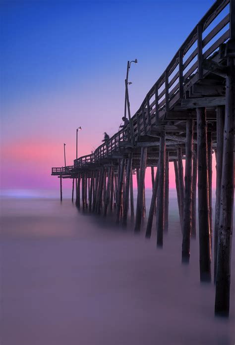 Outer Banks Fishing Pier Sunrise | Pier fishing, Outer banks nc, Scenery