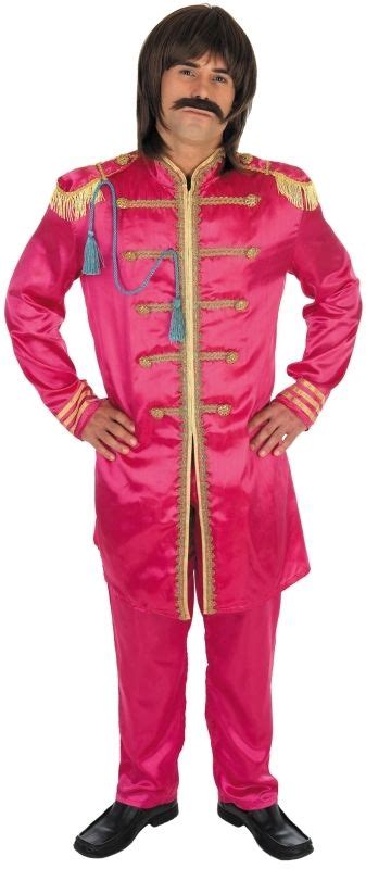 Mens Beatles Sergeant Pepper Fancy Dress Costume Excellent Quality! Available in Red, Green an ...