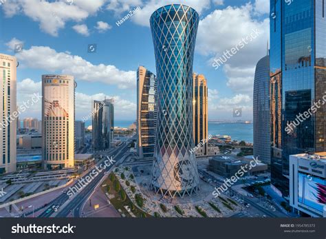 Doha Qatar February 2021 Skyscrapers Financial Stock Photo 1954785373 ...