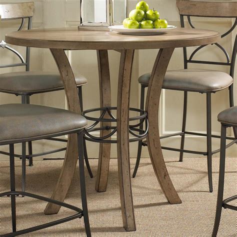 Round Pub Height Table And Chairs / Coaster 102098 Black Wood Dining ...