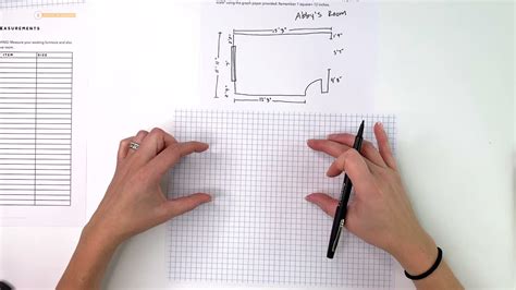 How to Make a Floor Plan With Graph Paper - YouTube