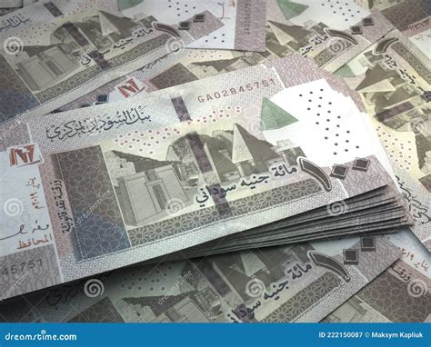 Sudanese Money. Sudanese Pound Banknotes. 100 SDG Pounds Bills Royalty-Free Stock Image ...