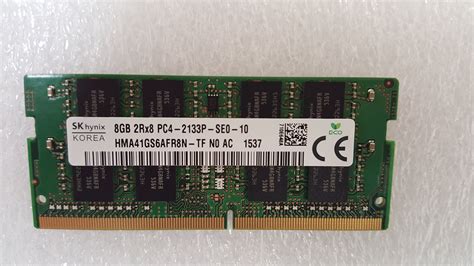 HYNIX 8GB DDR4 2133MHZ PC4-17000 260-PIN1.2V SODIMM NOTEBOOK MEMORY HMA41GS6AFR8N-TF- Buy Online ...