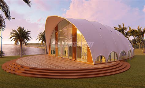 Luxury Cocoon Tent House for Glamping | House tent, House roof design, Bamboo house design