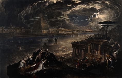 The fall of Babylon, John Martin, mezzotint with etching, 1835. : r/Art