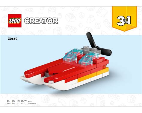 LEGO Set 30669-1-b1 Speedboat (2024 Creator > Creator 3-in-1 ...