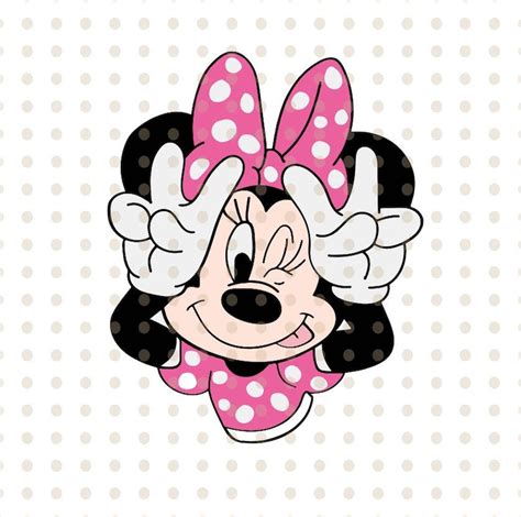 Disneys Minnie Mouse Face Svg Minnie Mouse Face Vector Minnie Mouse ...