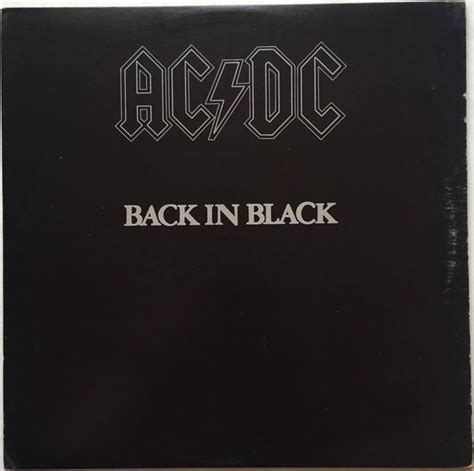 AC/DC - Back In Black (1980, Vinyl) | Discogs