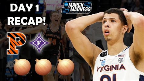 Unbelievable Upsets! MARCH MADNESS Round of 64 Recap *Day 1* - YouTube