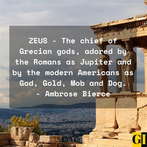 Famous Greek God Zeus Quotes and Sayings on Greek Mythology