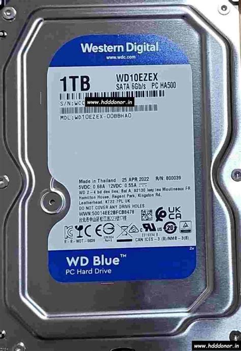 WD10EZEX-00BBHA0, 2060-800068-001 REV P2, Western Digital 1 TB SATA 3.5 ...