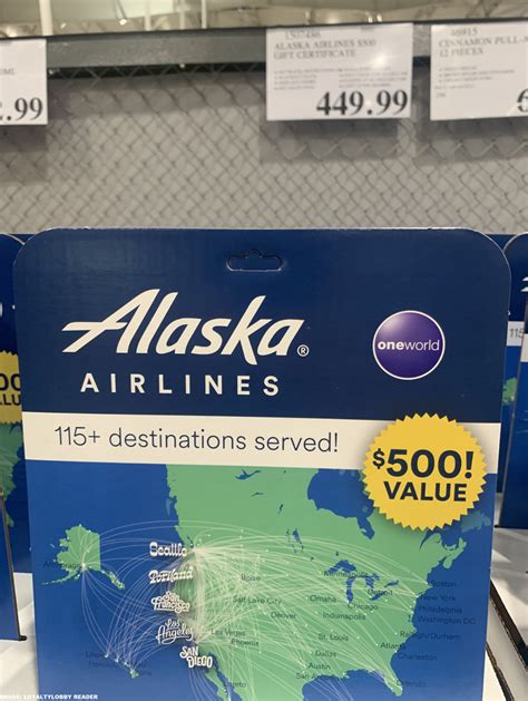 Alaska Airlines Gift Cards 10% Off At Costco - LoyaltyLobby