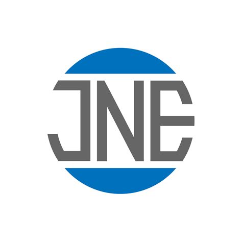 JNE letter logo design on white background. JNE creative initials circle logo concept. JNE ...