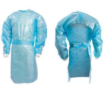 Chemotherapy Procedure Gowns Blue Adult Large McKesson 1658KVL- Bag/10