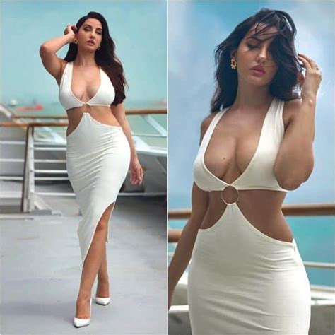 Nora Fatehi OOZES HOTNESS as she shows off ample bosom in a risque cut ...